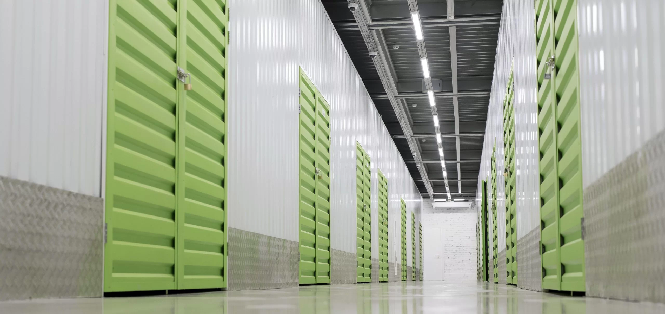 logistic center with storage units